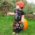 Ooak - Baby Girl Granny Square Crocheted Skit -..