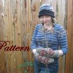 Tunisian Crochet Mitten Pattern, Woman And Men..