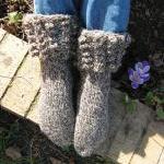 Cables And Bobbles, Woman's Aran Boot..