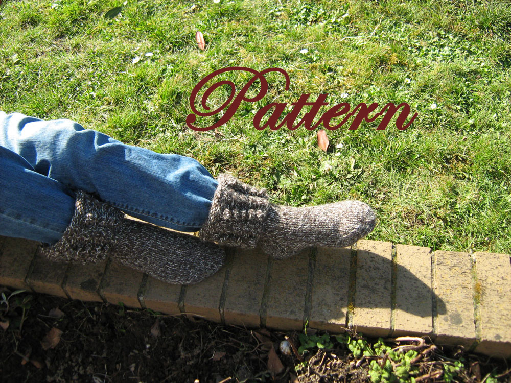 Cables And Bobbles, Woman's Aran Boot Sock Pattern